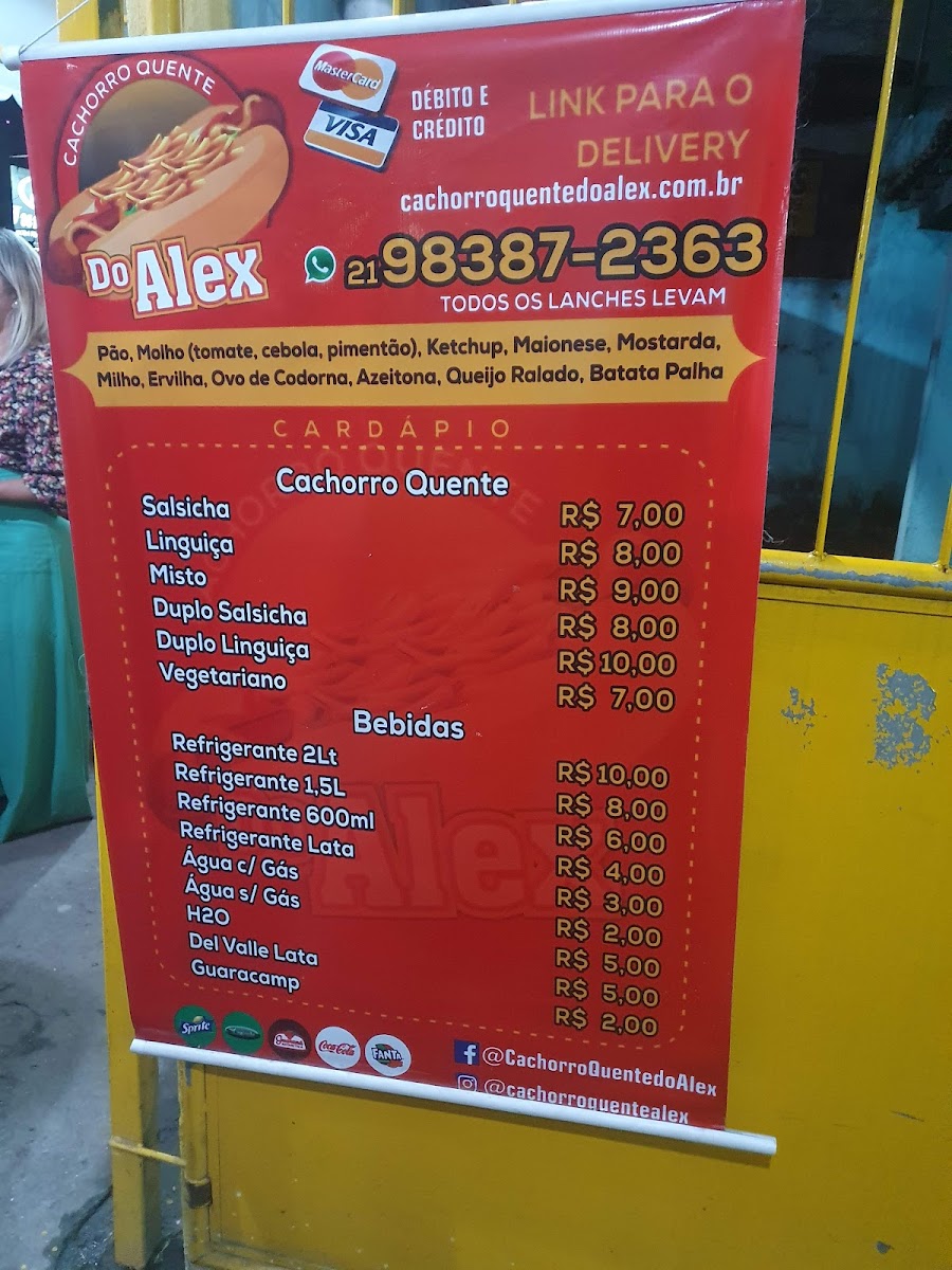 Menu Cachorro Quente Do Alex-1